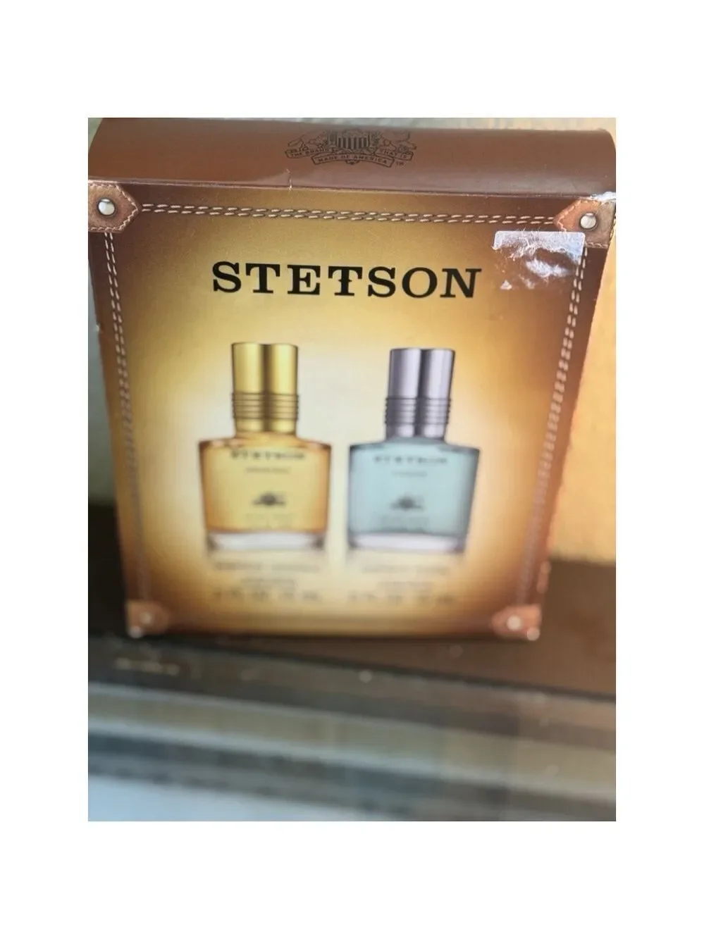 Stetson Aftershave 2pc Set .5 oz (Original) and .5 oz Pour (Fresh) NIB